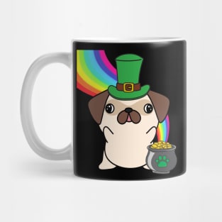 Funny pug celebrates st patricks day Mug